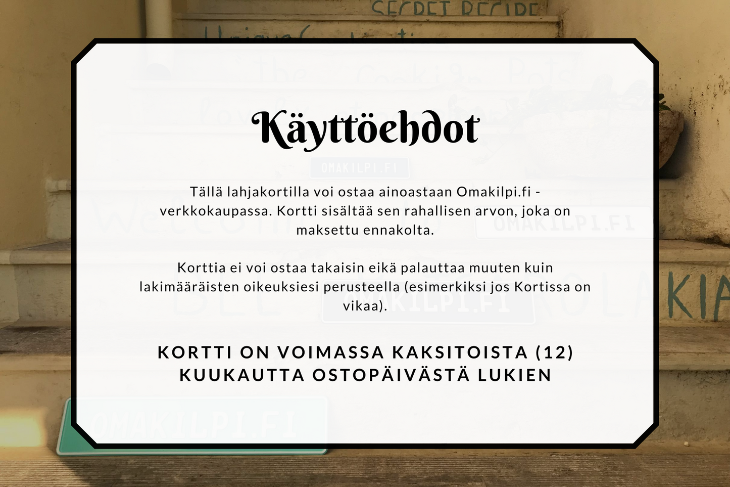 Lahjakortti Omakilpi verkkokauppaan